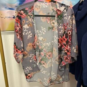 Chic Floral Sheer Blouse